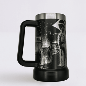 Ayrton Senna –  Caneca Térmica Preta 710ML - Gravação 360° a Laser + Brinde