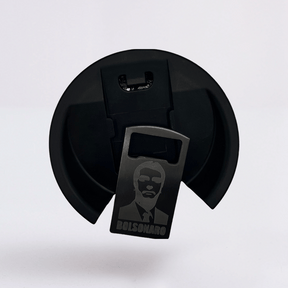 Mito Patriota #01 - Copo Térmico Preto Personalizado 360° - Nome Grátis + Tirante