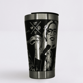 Marília Mendonça  – Copo Térmico Preto Personalizado 360° a Laser + Brinde