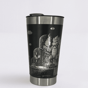 Super Mario – Copo Térmico Preto Personalizado 360° a Laser + Brinde