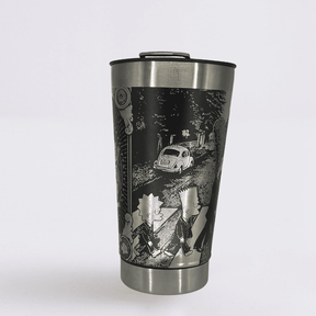 The Simpsons – Copo Térmico Preto Personalizado 360° a Laser + Brinde